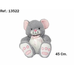 Peluche rata gris de Artesanía Beatriz para niños 2