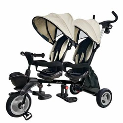 Triciclo Gemelar Infantil Ociotrends para paseos dobles