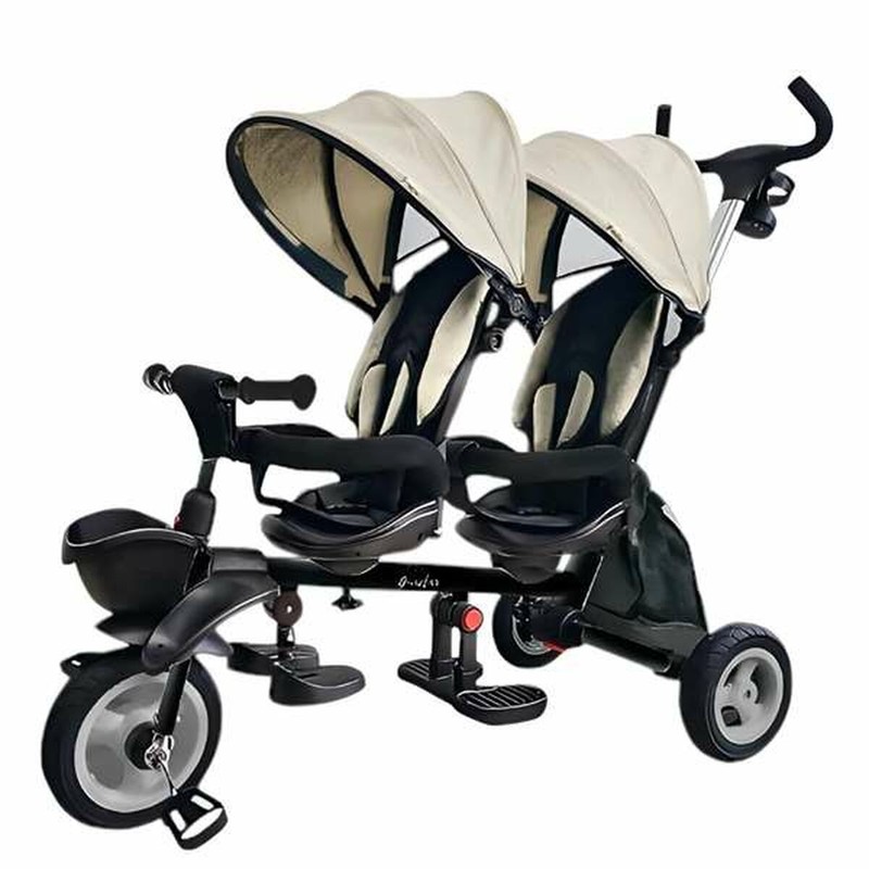 Triciclo Gemelar Infantil Ociotrends para paseos dobles