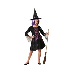 Disfraces niños bruja morada halloween