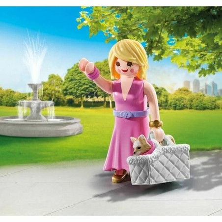 Detalle de la figura Playmobil It-girl, juguete construcción motricidad fina