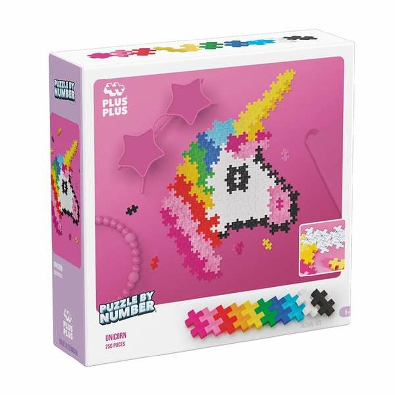 Puzzle Unicornio Niños Lúdilo Plus Plus 250 piezas