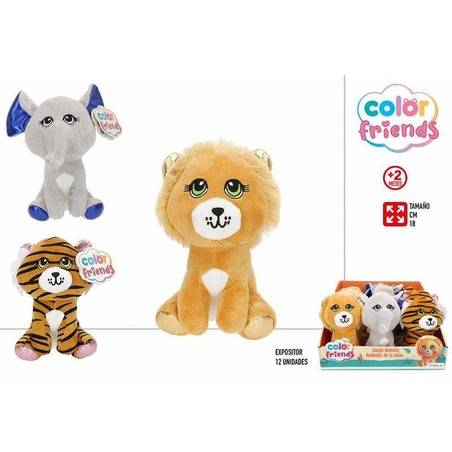 Peluche animales niños Colorbaby de 18 cm, juguete suave infantil para abrazar.