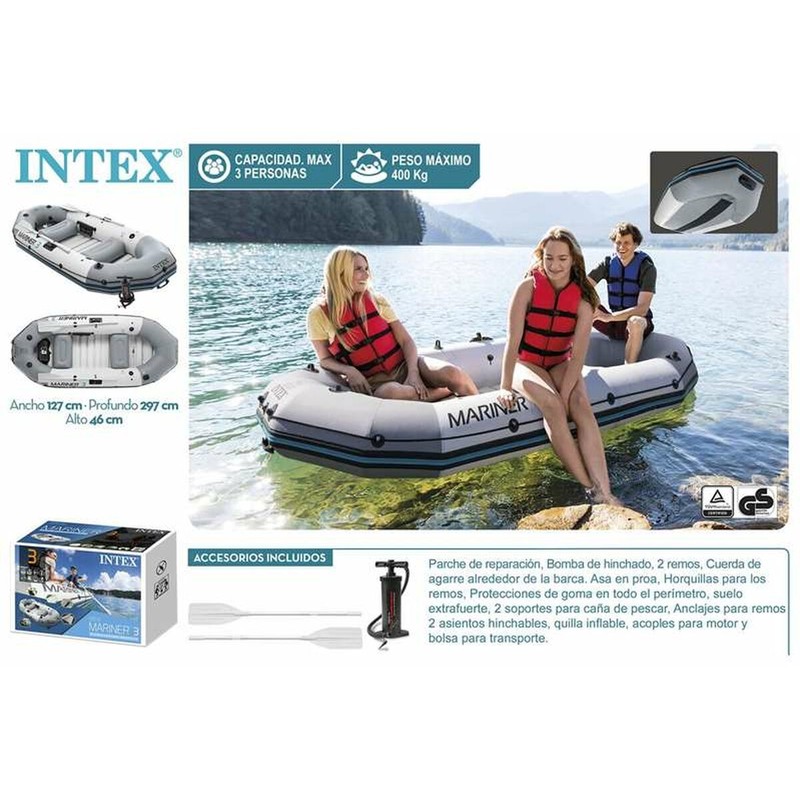 Barca Hinchable Intex Mariner para 3 personas