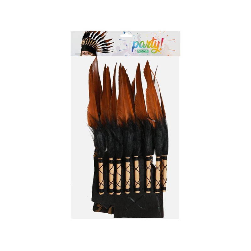 Accesorio indio con plumas para disfraces niños