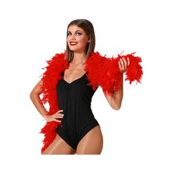 Boa Roja para disfraces niños, accesorio de carnaval vibrante y divertido.