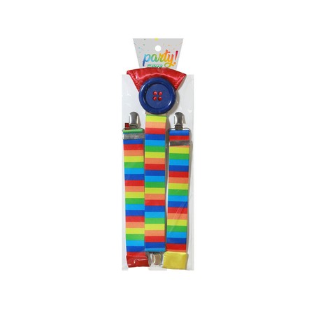 Disfraces niños: tirantes multicolor vibrantes, accesorio esencial