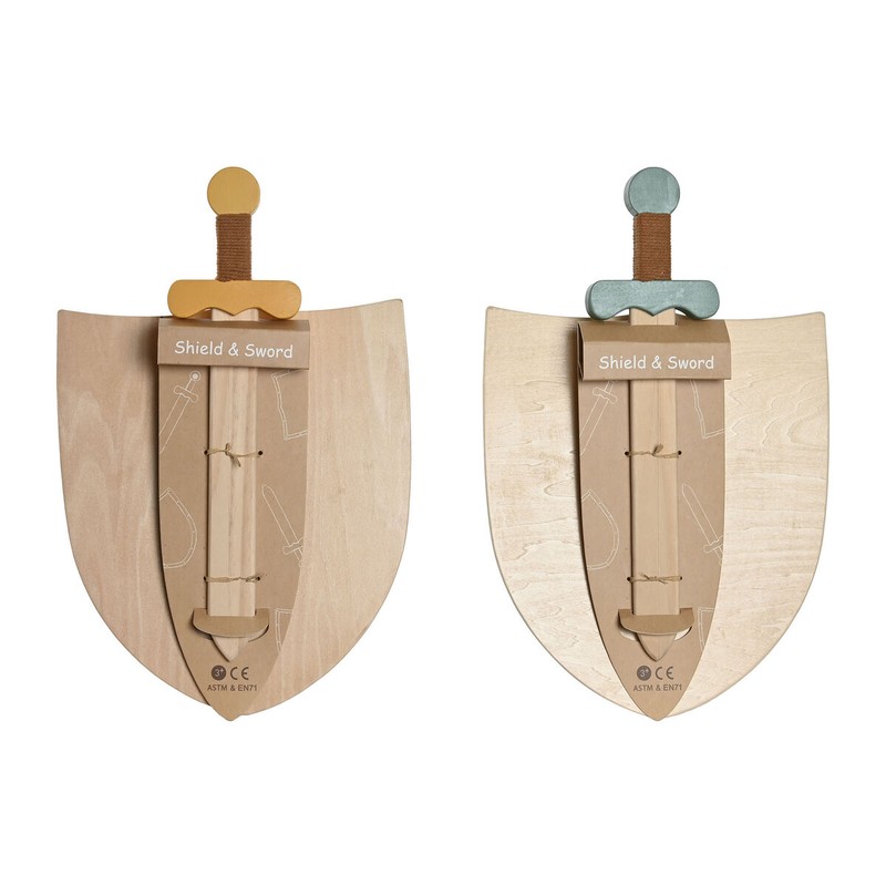 Niños jugando con espadas de madera, ideal para juego de rol imaginativo