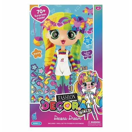 Muñeca de juguete multicolor con ropa