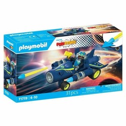 Juguetes construcción niños: Avión Espacial Playmobil Racing en acción