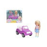 Muñeca Colorbaby Bella con coche infantil morado, juego de fantasía