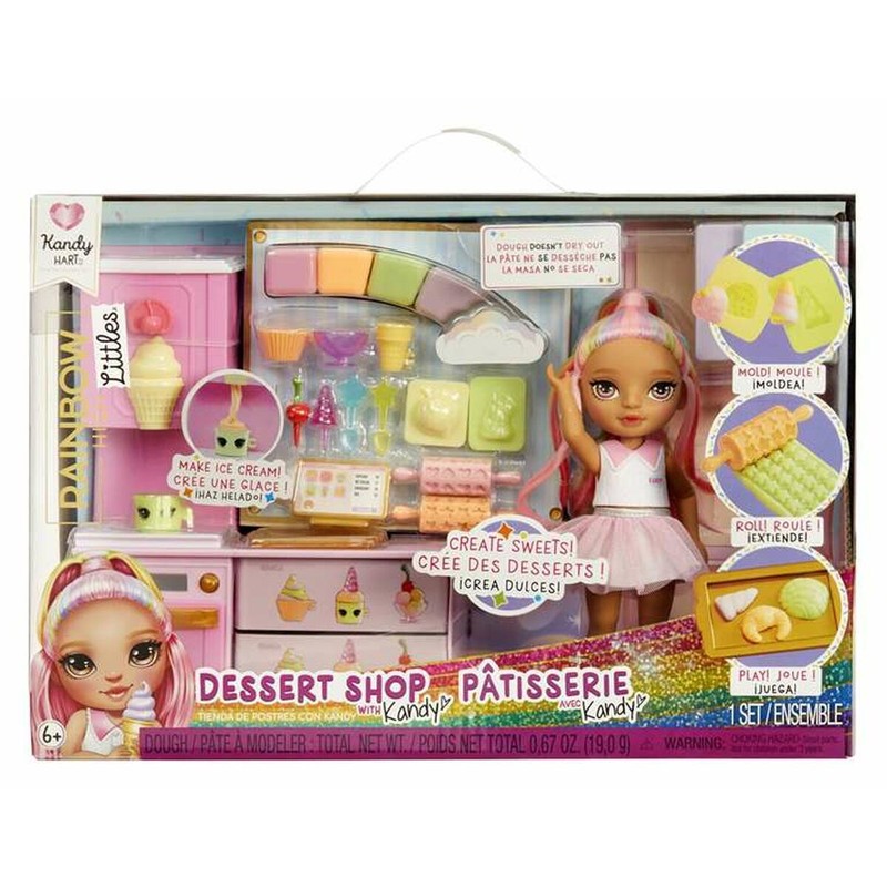 Muñeca Rainbow High Little Dessert con accesorios, vista frontal