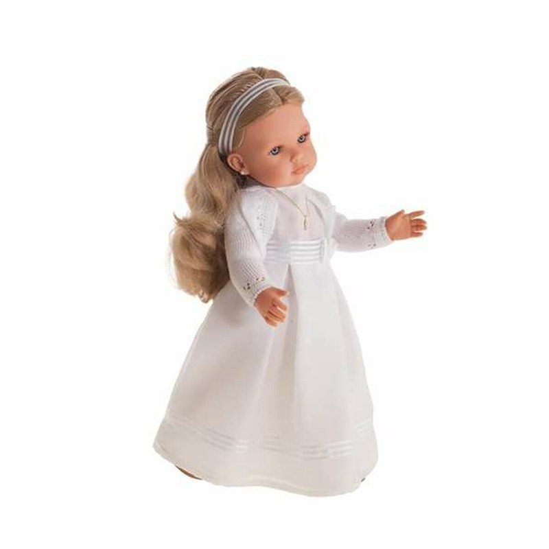 Muñeca Comunión Rubia Antonio Juan Bella 45 cm con vestido blanco