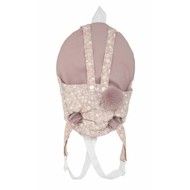 Portamuñecas infantil rosa para muñecas de 40-45 cm
