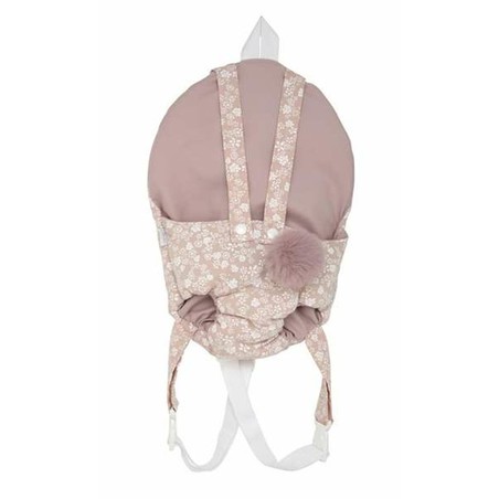 Portamuñecas infantil rosa para muñecas de 40-45 cm