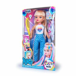 Muñeca Nancy 43 cm original con vestido multicolor y accesorios 2