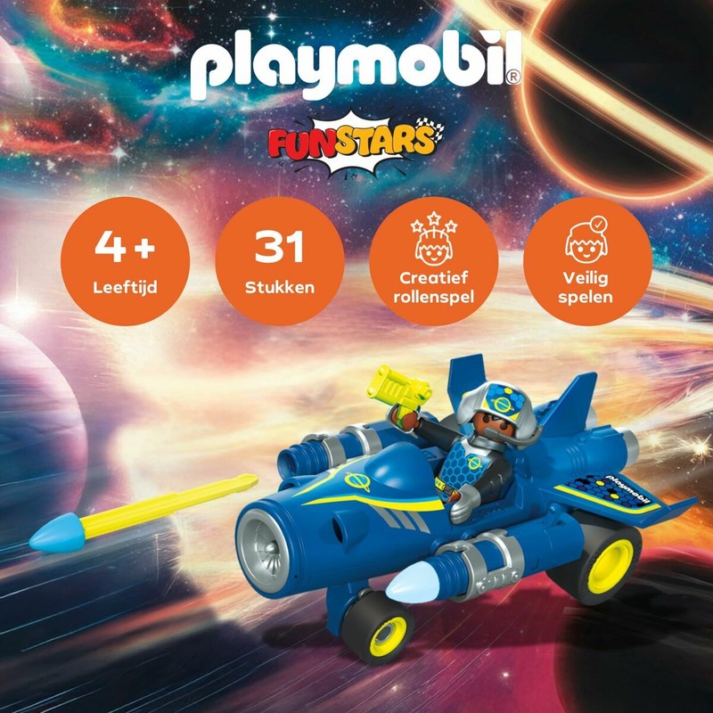 Aventuras espaciales Playmobil: Avión listo para despegar