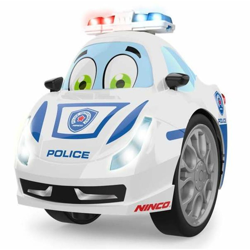 Coche teledirigido de policía con mando a distancia, ideal para niños +6 años
