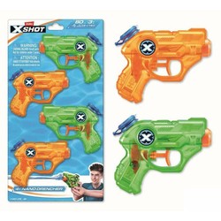 Pistola agua niños Zuru X-Shot Nano Drencher lista para jugar