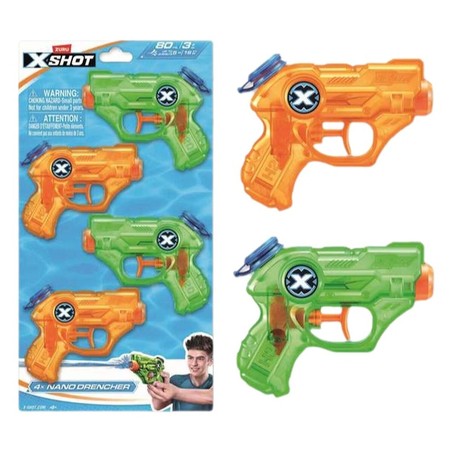 Detalle de pistola de agua juguete Zuru, ideal para juego acuático divertido