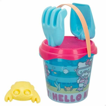 Cubo playa Hello Kitty Aktive con pala y rastrillo