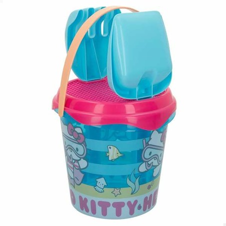 Cubo playa Aktive Hello Kitty 18 cm con accesorios de juego