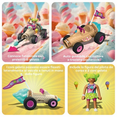 Escenario de carreras Playmobil para motricidad fina