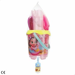 Cubo de playa Aktive con diseño de sirena y accesorios 2