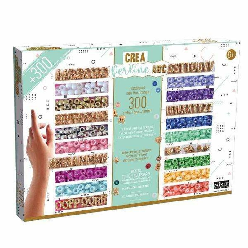 Manualidades niños: kit de abalorios para crear pulseras y collares.