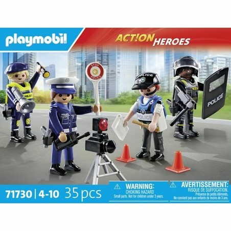 Figuras de policía Playmobil para juego simbólico niños