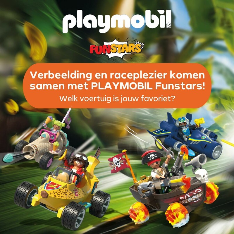 Escenario de carreras Playmobil con figuras
