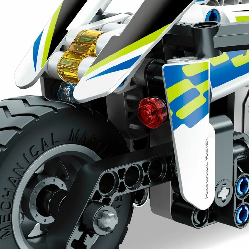 Set construcción educativo IM Master: piezas para montar moto policía