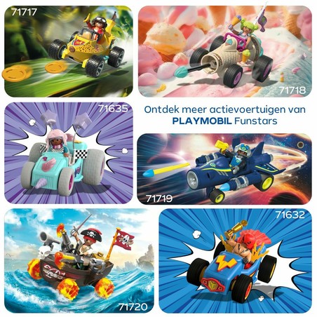 Detalles del playset Playmobil Banana Racing