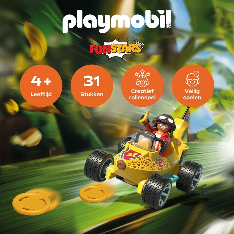 Montaje de piezas de Playmobil para la carrera