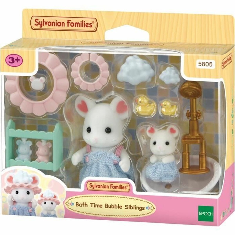 Sylvanian Families ratones en baño de malvaviscos