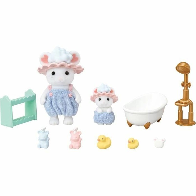 Set Sylvanian Families con hermanos ratones articulados