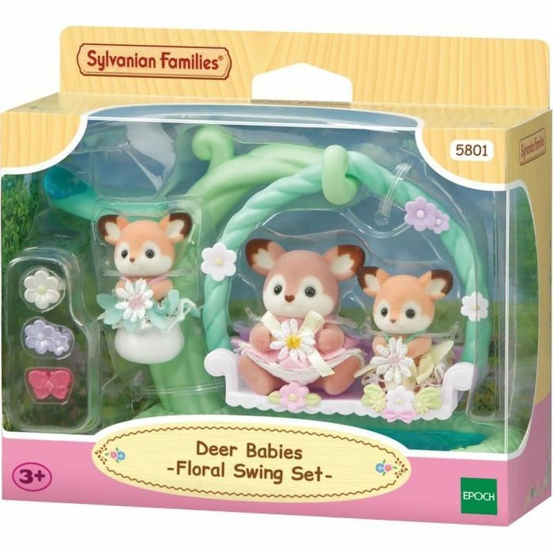 Sylvanian Families Ciervo bebé y Columpio - Figura Articulada - Compra online en MegaJuguetes