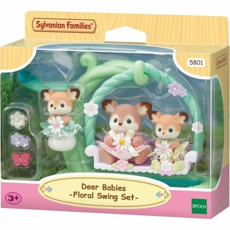 Sylvanian Families Ciervo bebé y Columpio - Figura Articulada - Compra online en MegaJuguetes