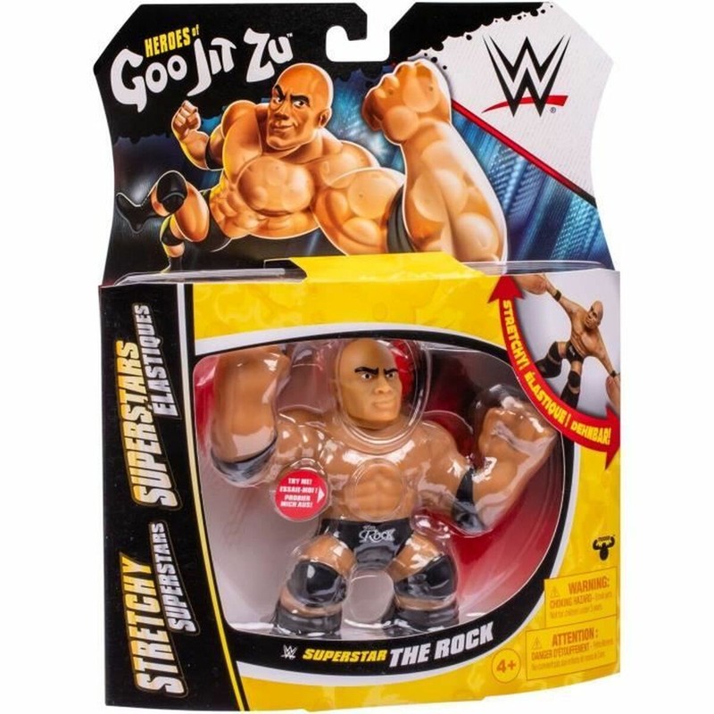 Figura Goo Jit Zu The Rock estirable para niños