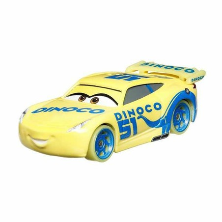 Coche Night Racing brilla oscuridad Mattel amarillo