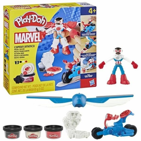 manualidades niños play-doh marvel capitán américa