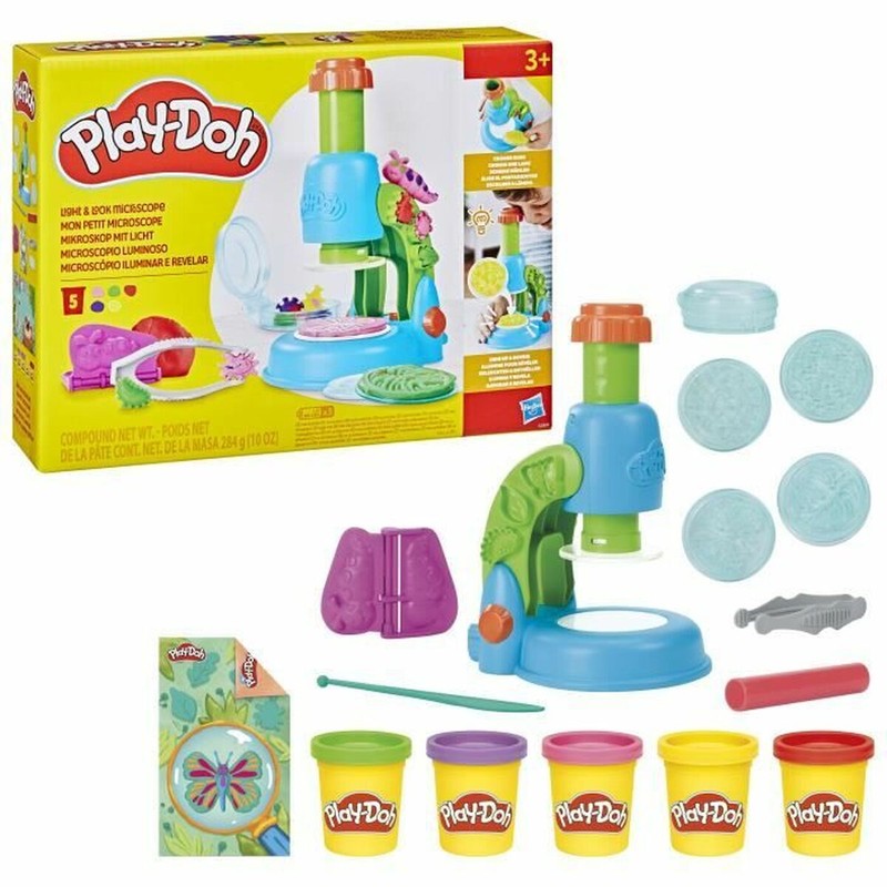 Juego de plastilina Play-Doh con microscopio, ideal para pequeños exploradores