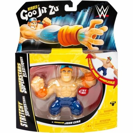 Detalle de Figura Articulada Goo Jit Zu John Cena en set construcción educativo