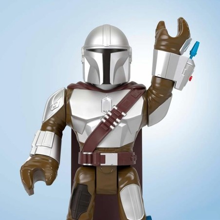 Figura Grogu Star Wars junto a The Mandalorian, para recrear escenas