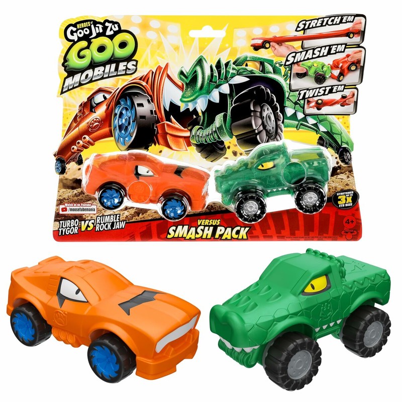 Figura de acción Turbo Tyger vs Rumbler Jaw en plena batalla
