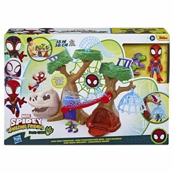 Playset Spidey base forestal con Dino-Webs de Hasbro