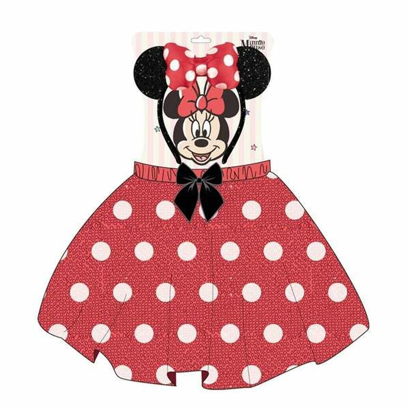 Diadema Minnie Mouse Roja, accesorio esencial para disfraces niños