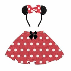 Diadema Minnie Mouse Roja, accesorio esencial para disfraces niños 2