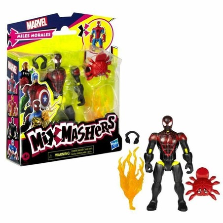 Figura Articulada Miles Morales en pose de acción dinámica