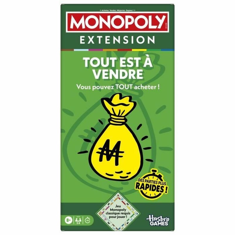 Monopoly expansión 'Todo está en Venta', ideal para juegos mesa niños.